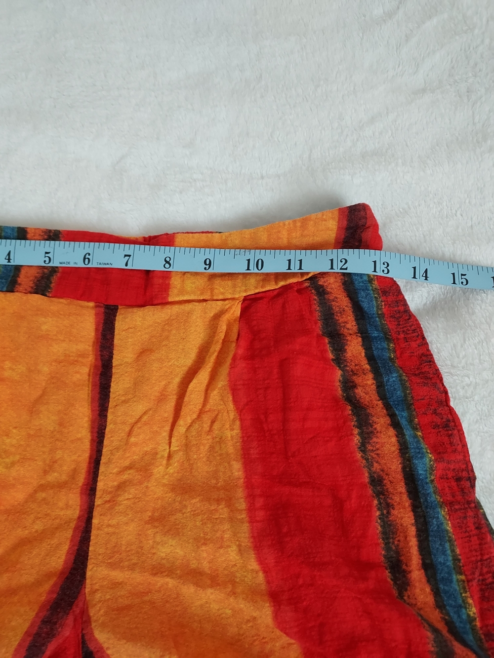Cider Sunset Striped Wide-Leg Pull-on Pants Boho Festival Palazzo Resort Vacay - Picture 8 of 10